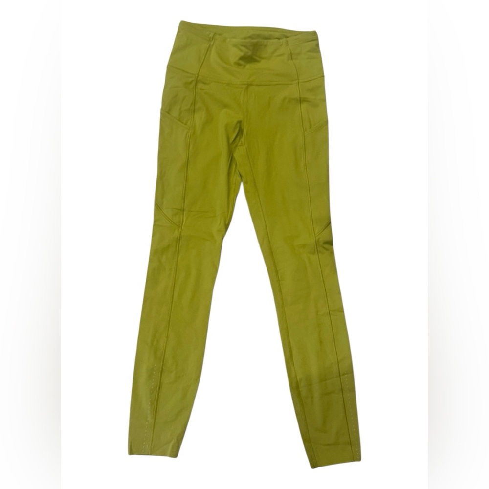 Lululemon High-Rise Leggings – Size 2 – Chartreuse Green
